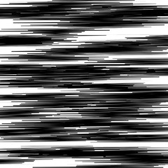Leinwandbilder - Random edgy abstract illustration with random scattered geometric shapes / lines. Black and white abstract illustration
