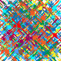 Aufkleber - Random colorful geometric pattern / texture. Mottled illustration of random overlapping shapes. Abstract geometric image. Artistic multicolor illustration. Abstract pattern.