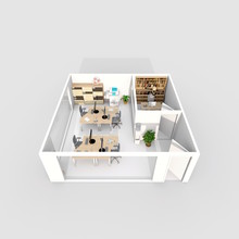 3d Rendering Of Furnished Office