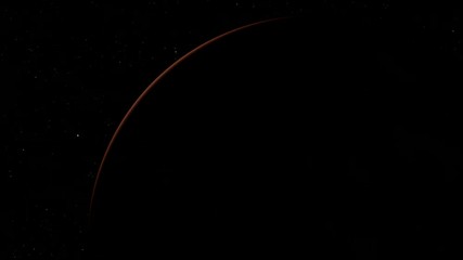Wall Mural - Beautiful sunrise above the planet Mars