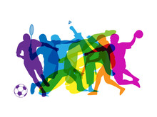 RAINBOW OF SPORTS SILHOUETTES 
