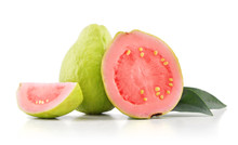 Guava Fruit With Leaves
