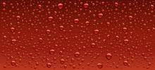 Dark Red Water Droplets Background