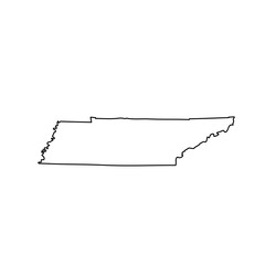 map of the u.s. state of tennessee