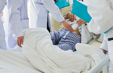 Wall Mural - examining patient in hospital