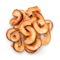 Wall Mural - Top view of dried apple chips