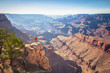 Hiker in Grand Canyon National Park, Arizona, USA