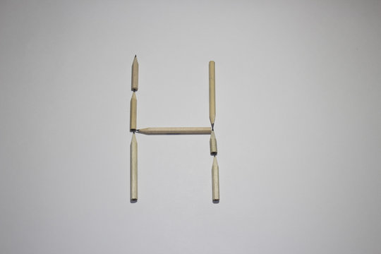Alphabet symbol - letter H