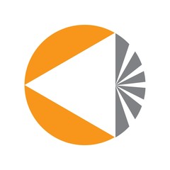 Wall Mural - triangle logo vector.