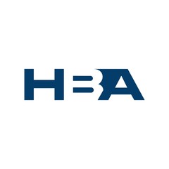 Wall Mural - letter h, a and b logo vector