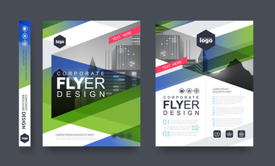 Wall Mural - poster flyer pamphlet brochure cover design layout space for photo background, vector template in a4