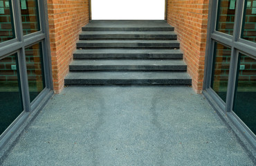 Sticker - Cement with small gravel texture stair