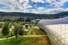 View Of Rike Park With Bridge Of Peace In Tbilisi, Georgia
