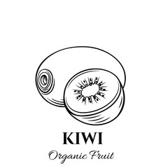 Canvas Print - Hand drawn kiwi icon.