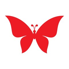 Poster - butterfly logo vector.