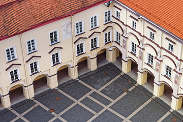 Canvas Print - Library and Grand courtyard in University of Vilnius