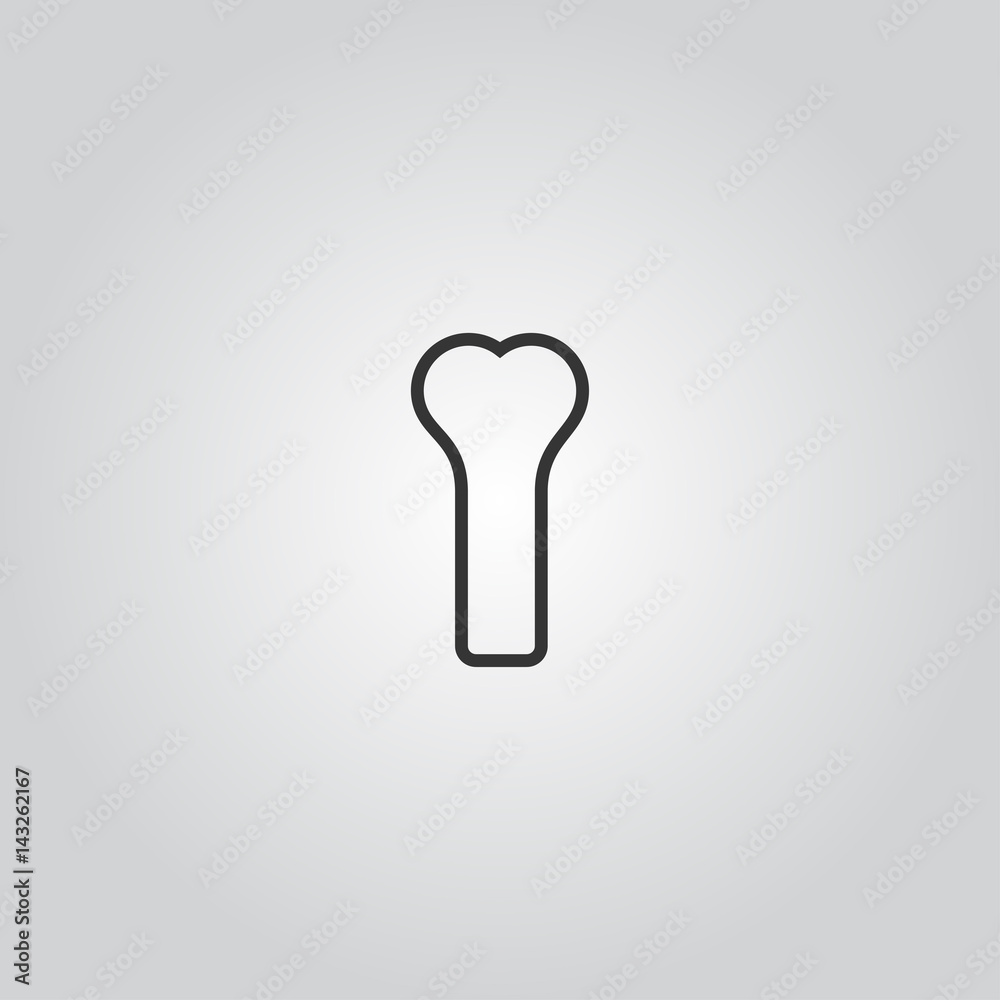 bone icon Stock Vector | Adobe Stock