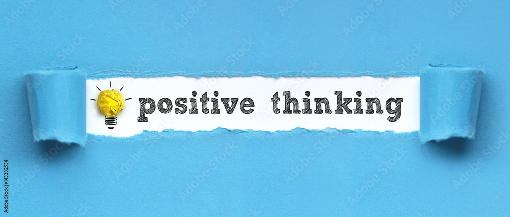 positive thinking  / papier - obrazy, fototapety, plakaty 