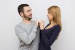 © Saksoni - Casual loving couple posing