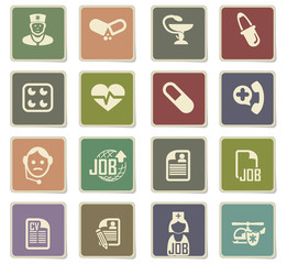 job search icon set