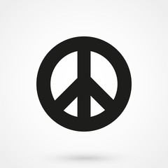 Wall Mural - Peace icon. Peace symbol minimal design. Vector illustration.