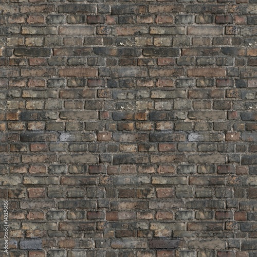 Naklejka - mata magnetyczna na lodówkę Brick Perfectly Seamless Texture