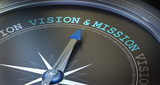 Fototapeta  - Vision & Mission / Compass