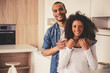 © georgerudy - Afro American couple in kitchen