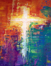 White Abstract Cross