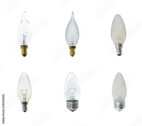 Set Of Halogen Bulbs On White Background Collection Diffe Set Of Halogen Bulbs On White Background Collection Diffe Kind Light