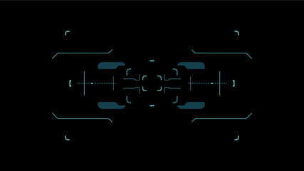 Wall Mural - Futuristic user interface