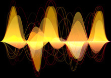 Music And Sound Concept. Power Waves. Abstract Background