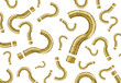 © hakinmhan - A lot of question mark made of gold money coins on white background.For business and financial concept
