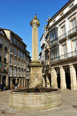 Wall Mural - Plaza de Cervantes en Santiago de Compostela, Galicia, España