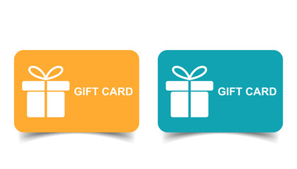 gift card. discount coupon. flat vector illustration