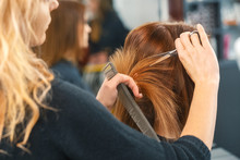 Healthy Hair Tips. Cropped Shot Of A Female Client Receiving A Haircut At The Local Beauty Salon