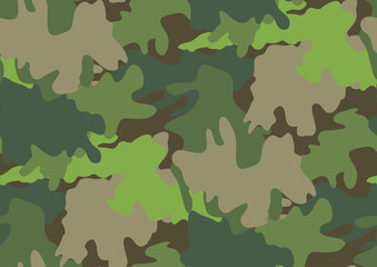 Wall Mural - Camouflage seamless pattern.