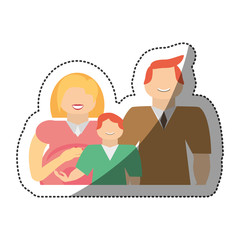 family pregnant unity people vector illustration eps 10