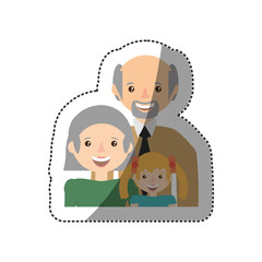 Poster - people family members lovely vector illustration eps 10