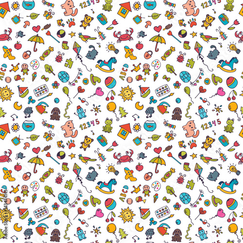 Photo Sketch set of drawings in child style