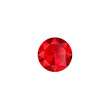 Ruby stone luxury jewel vector isolated illustration