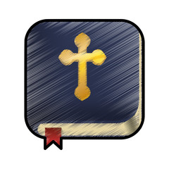 Poster - Holy bible christianity icon vector illustration graphic design