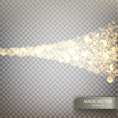 Canvas Print - magic vector luminous background.