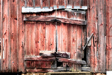 Distressed Wooden Barn Door