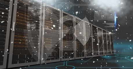 Poster - Digital composite image of servers