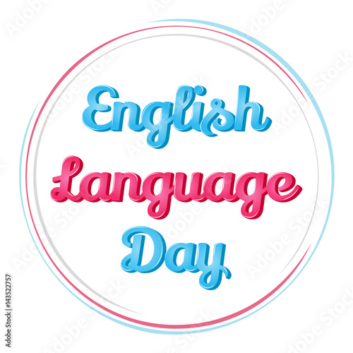 Background For English Language Day Vector Illustration For You