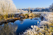 The River Arrow, Britain, on a Frosty Winter's Day