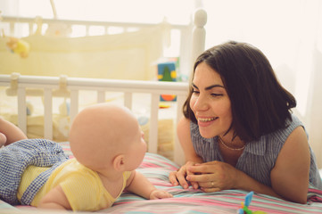 Wall Mural - Mother Looking at Son