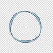 Circle of water on a transparent background. Vector illustration.