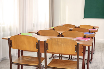 Poster - School classroom interior